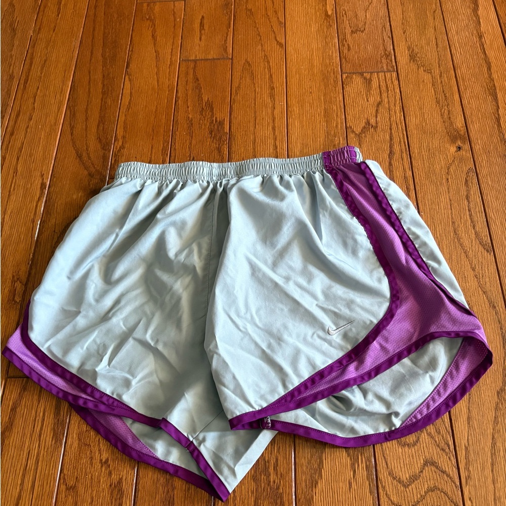 Nike Women's Athletic Shorts in Gray and Purple